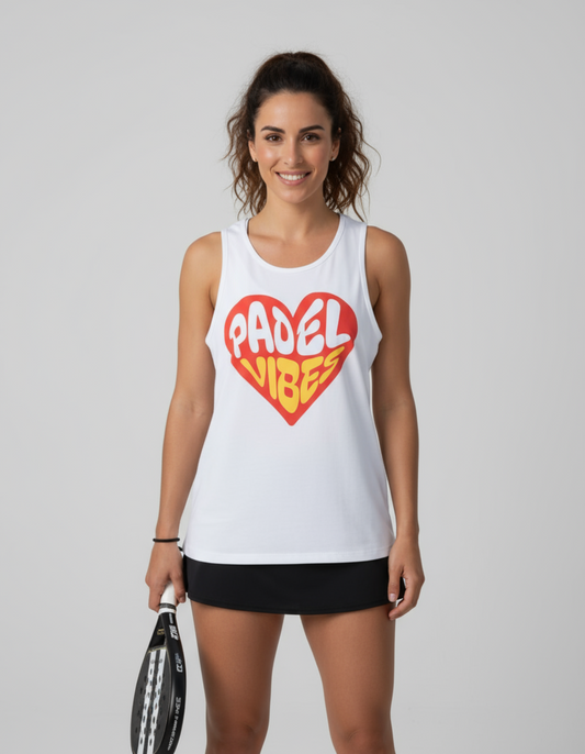 Padel vibes womens muscle tank