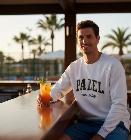 Padel "Quinta" organic raglan mens sweatshirt