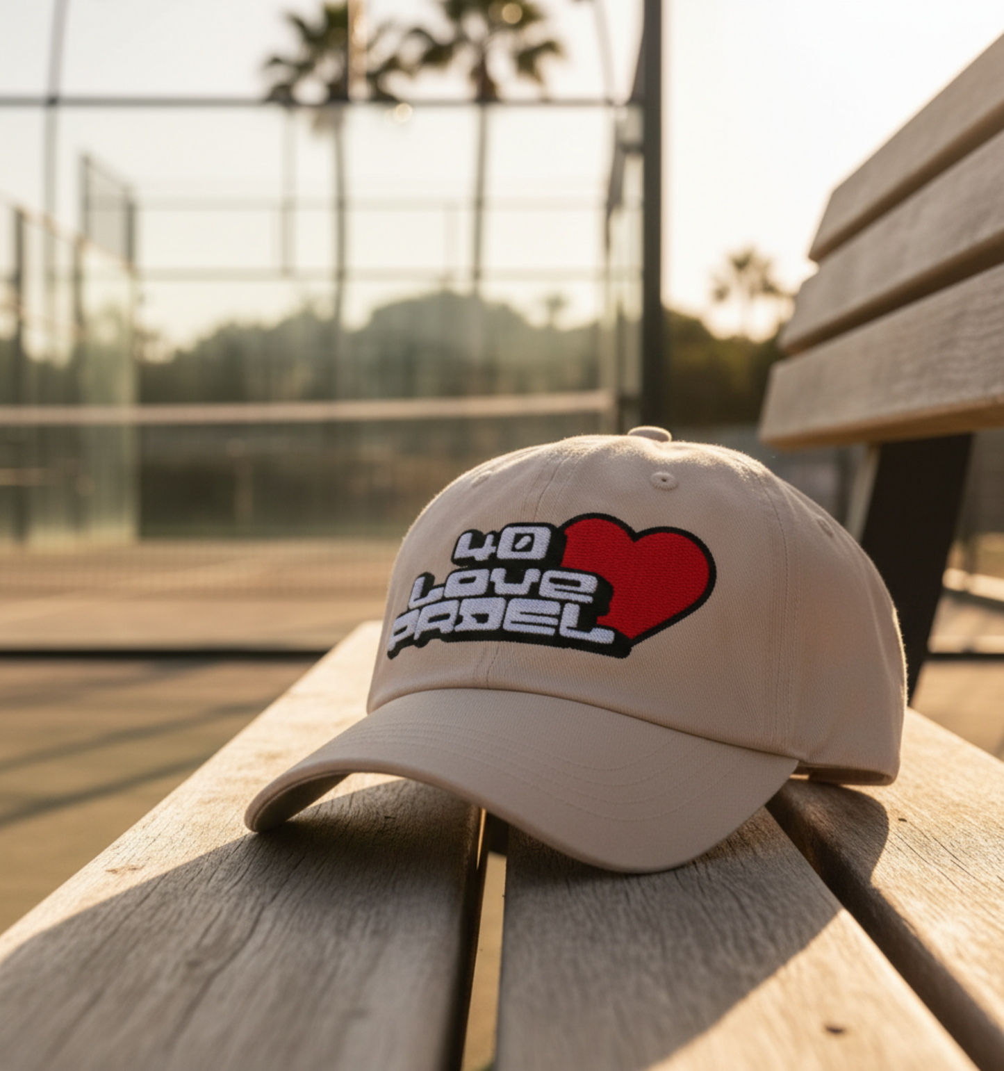 40 Love padel - 3d puff raised stitching hat
