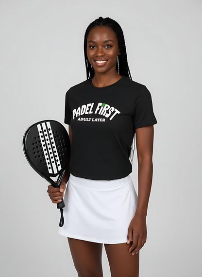 Adult First - Padel Later Unisex t-shirt