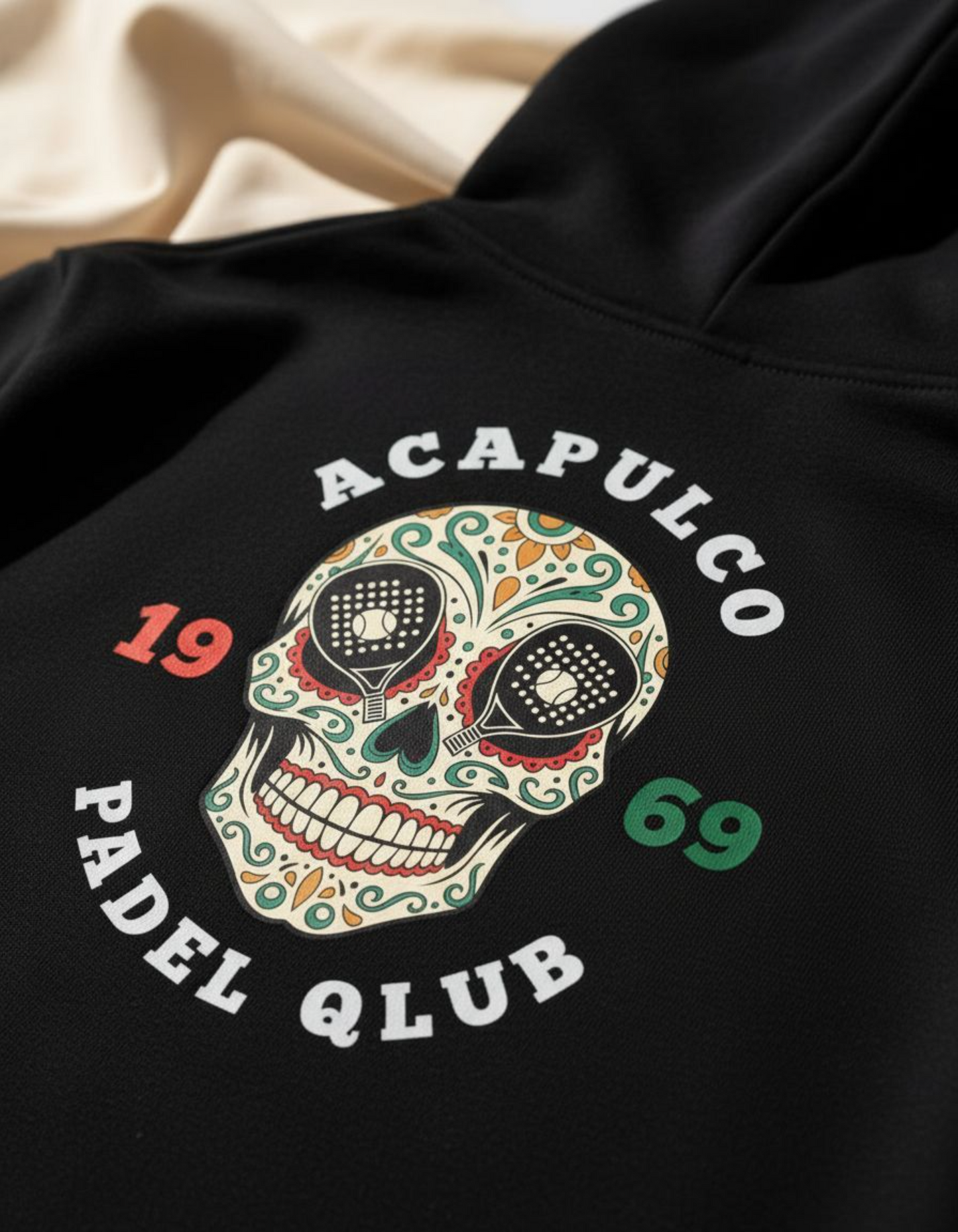 Acapulco 'skull' mens lux hoodie
