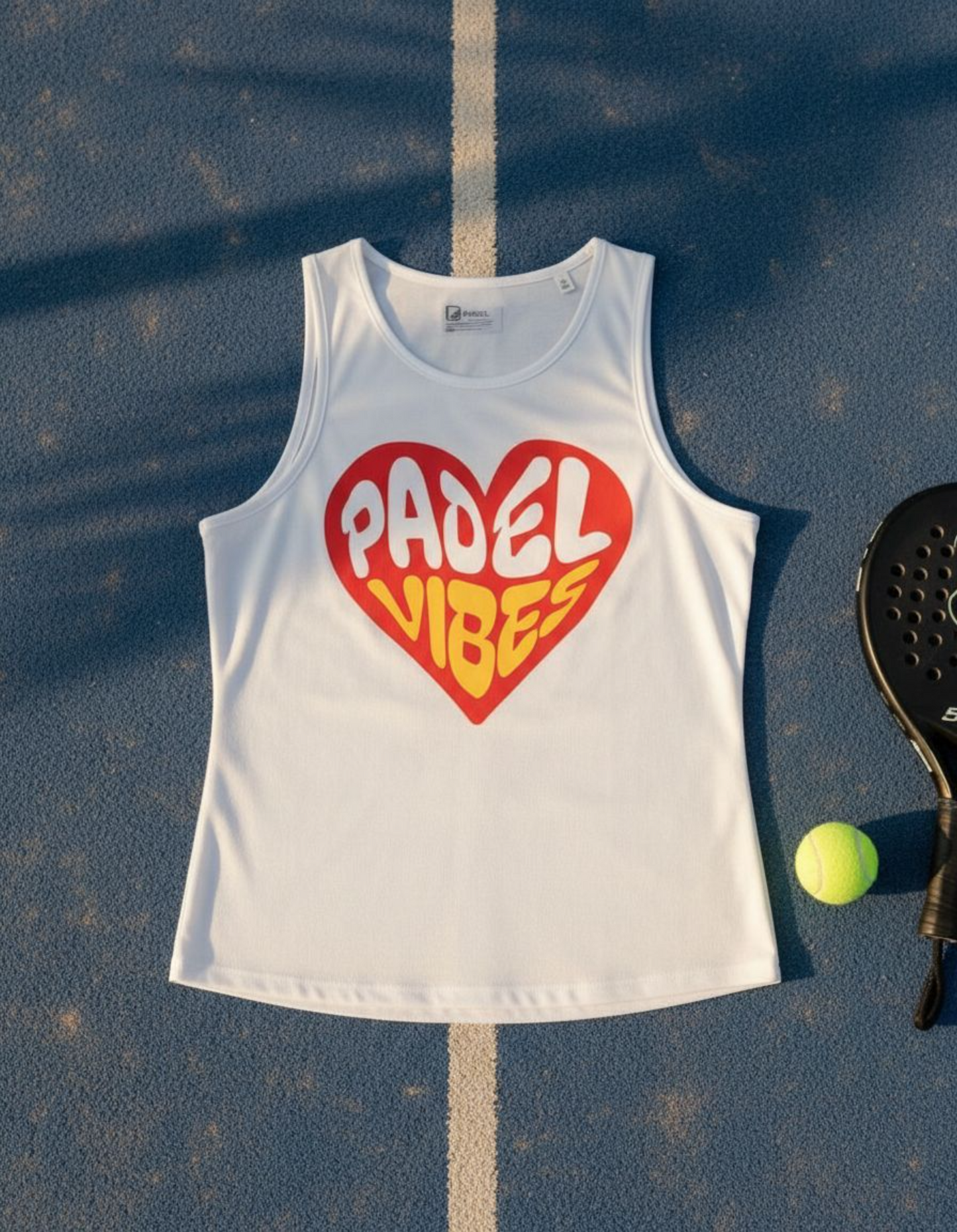 Padel vibes womens muscle tank