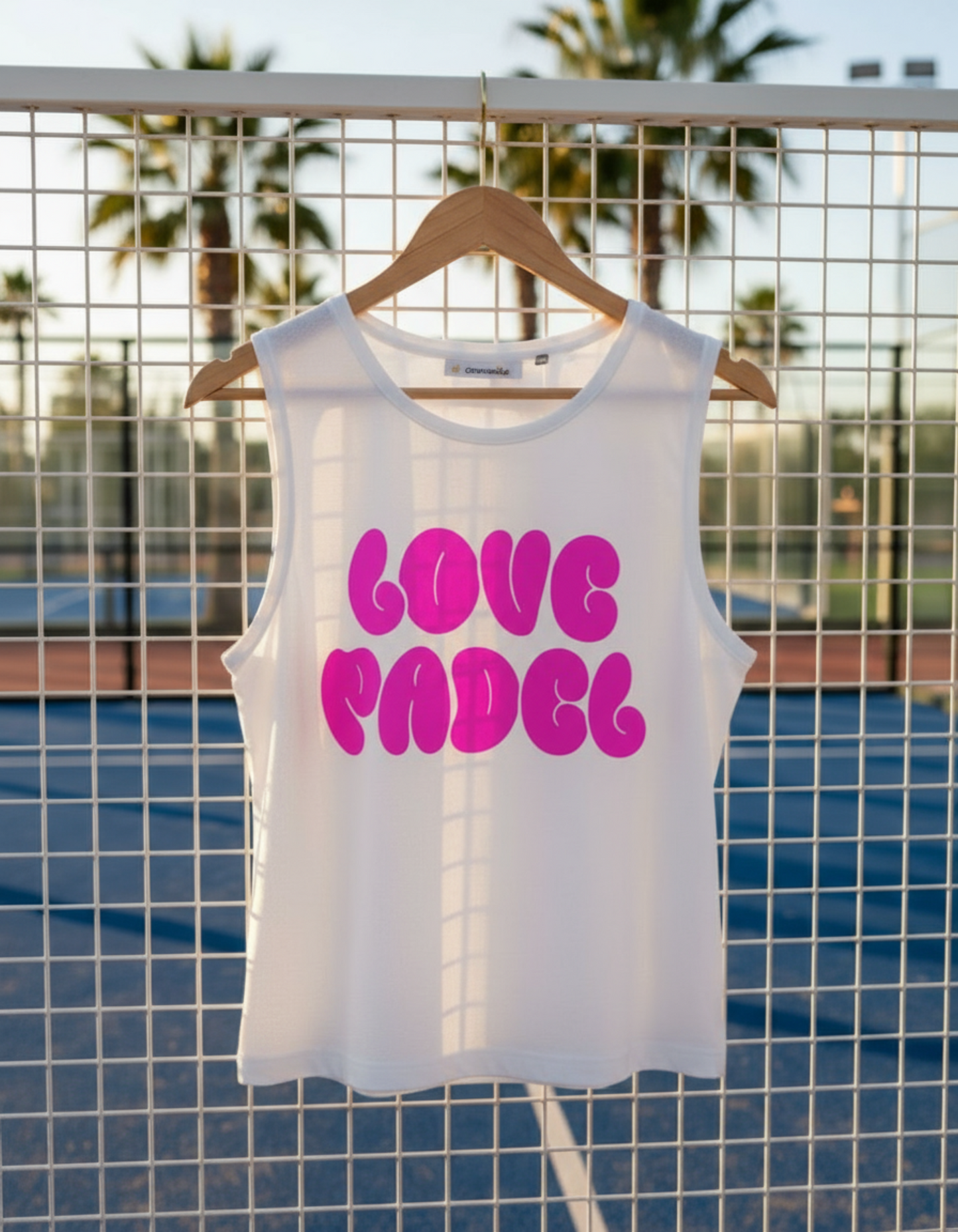 Love padel womens muscle tank