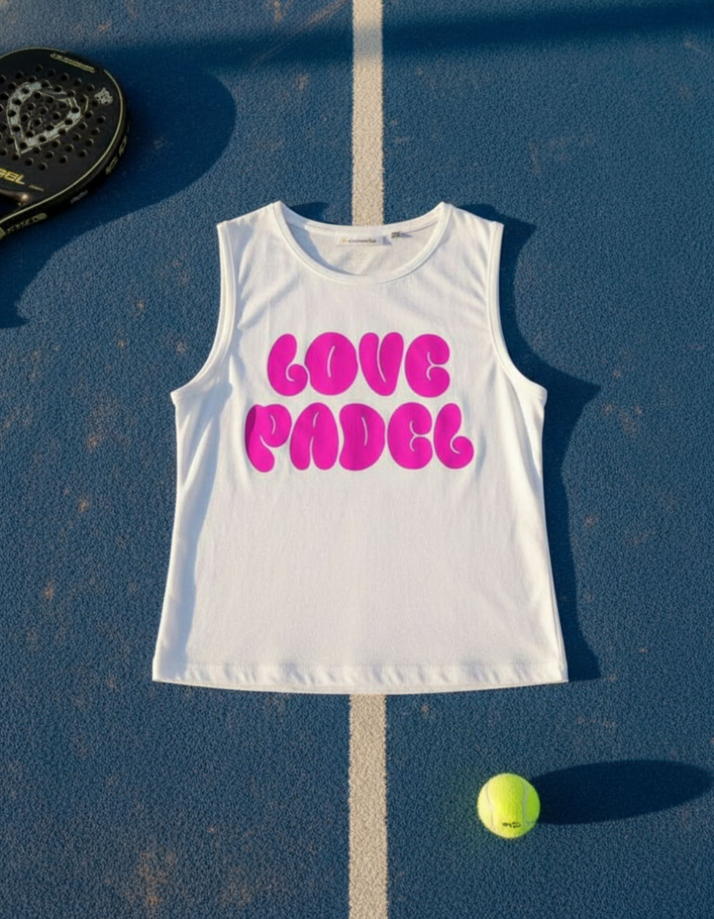 Love padel womens muscle tank