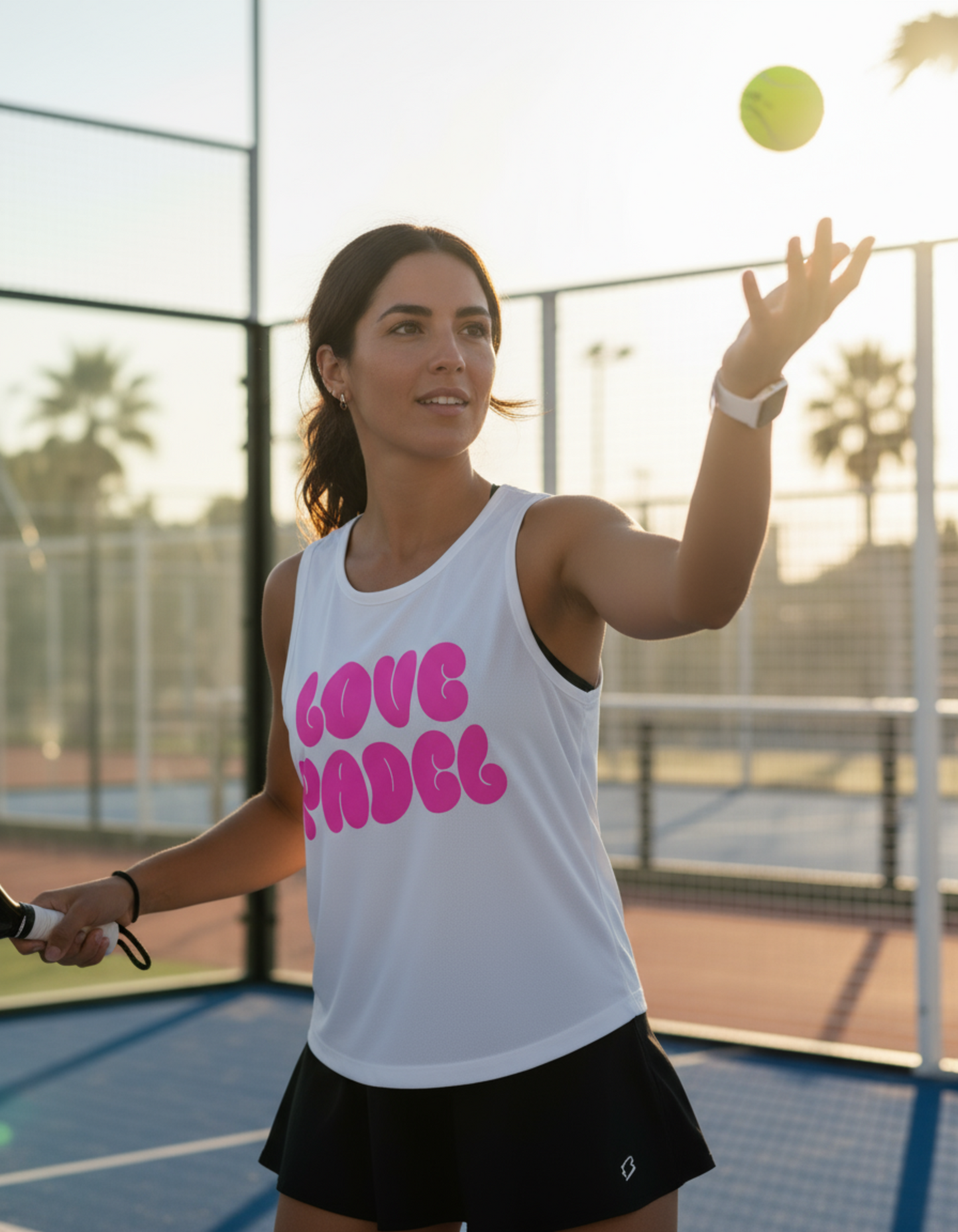 Love padel womens muscle tank